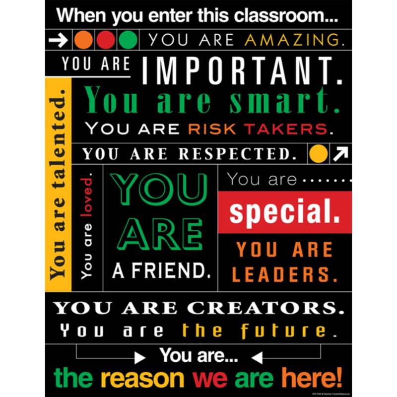 When You Enter this Classroom…Subway Art Chart