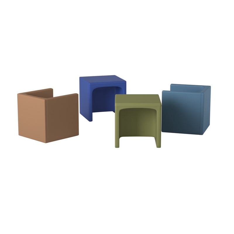 Woodland Cube Chairs- Set of 4