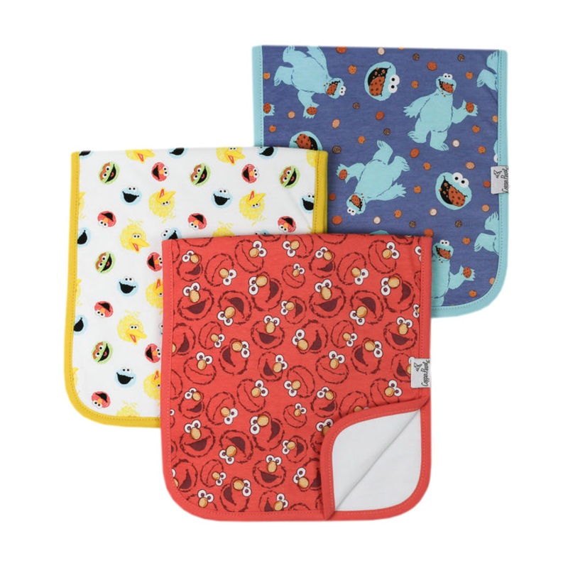 Copper Pearl Premium Burp Cloths | Elmo