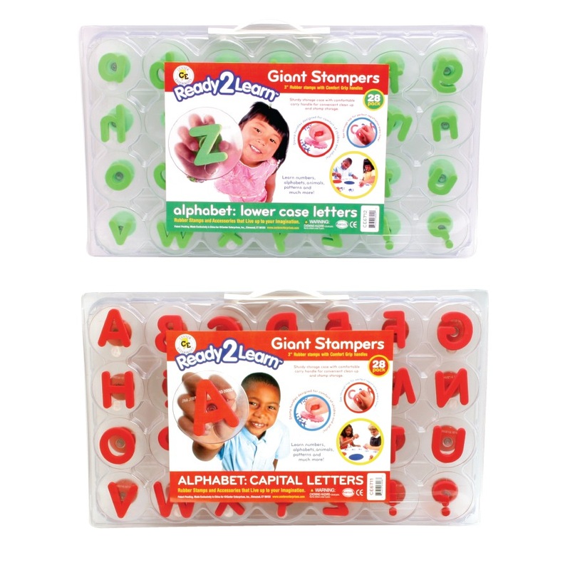 Giant Alphabet Letter Stampers – Uppercase and Lowercase Combo