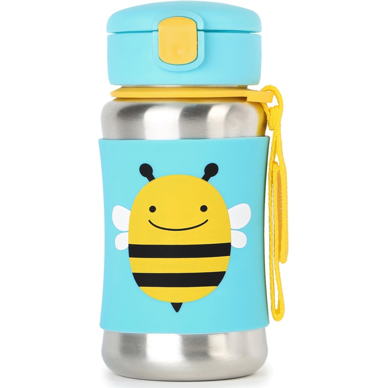 Skip Hop Zoo Stainless Steel Straw Bottle – Bee