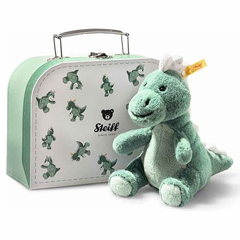 Stuffed Plush Animal Joshi Baby T-Rex in Suitcase