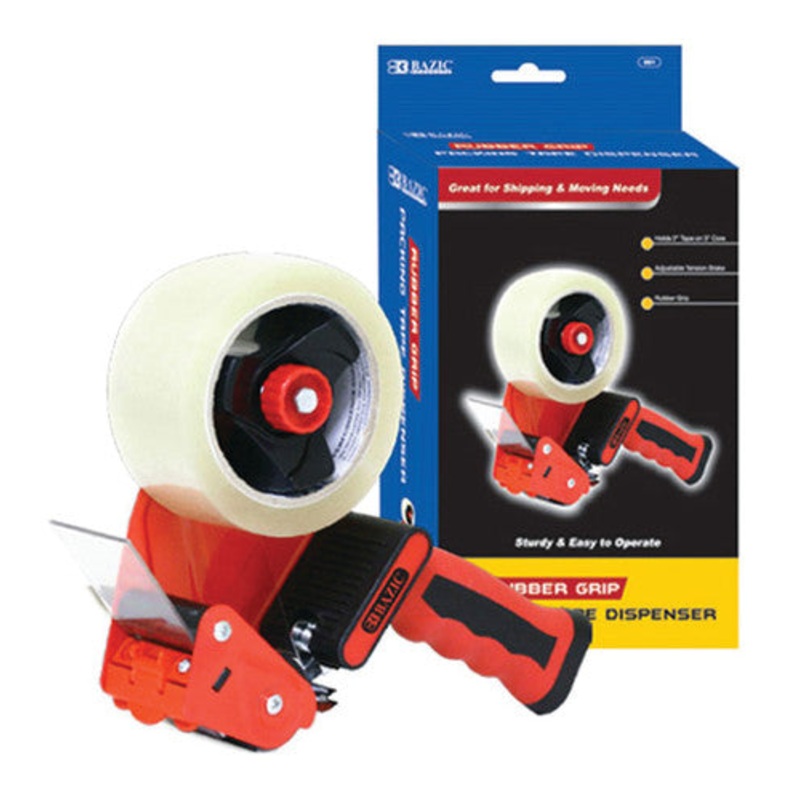 BAZIC Rubber Grip Premium Comfort Packing Tape Dispenser