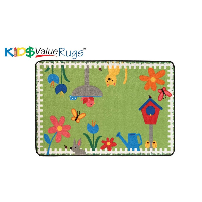 KID$ Value Rugs, Garden Time, 3′ x 4’6″