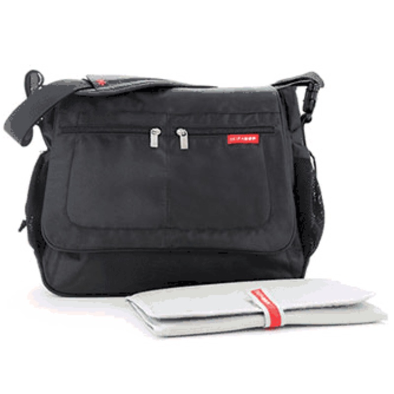 Skip Hop Via Messenger Diaper Bag – Black