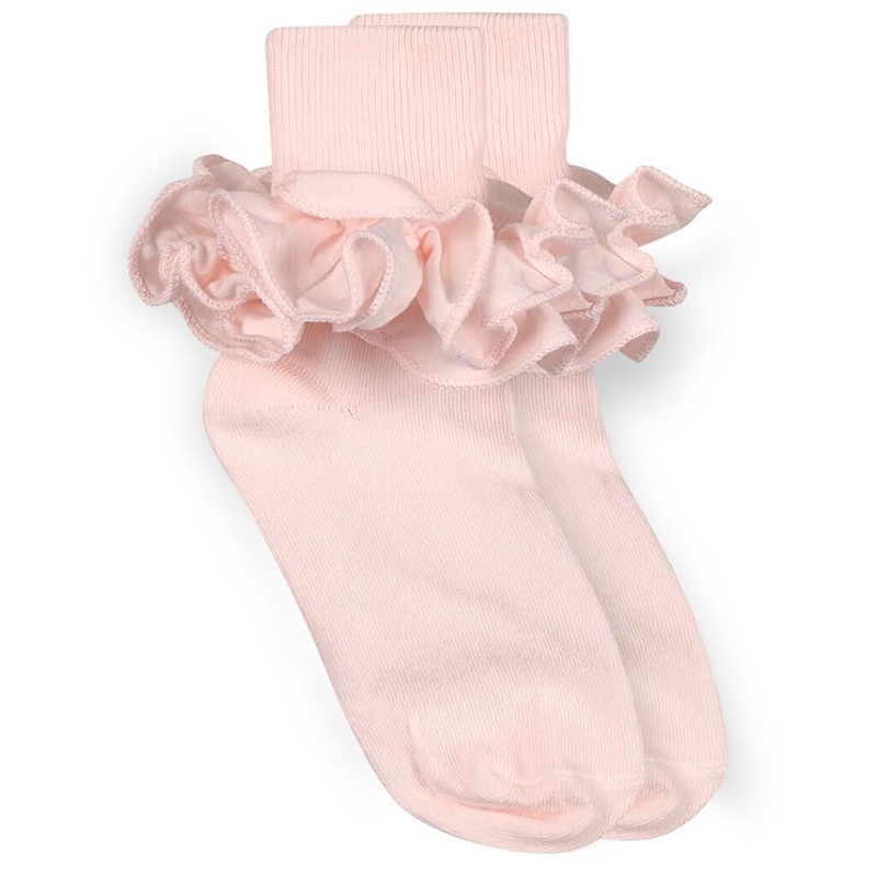 Misty Ruffle Lace Turn Cuff Socks 1 Pair