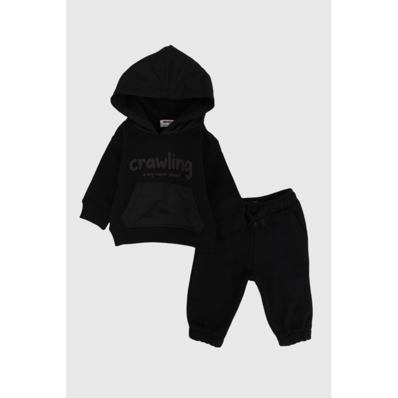 Unisex Black 2-Piece Outfit Set