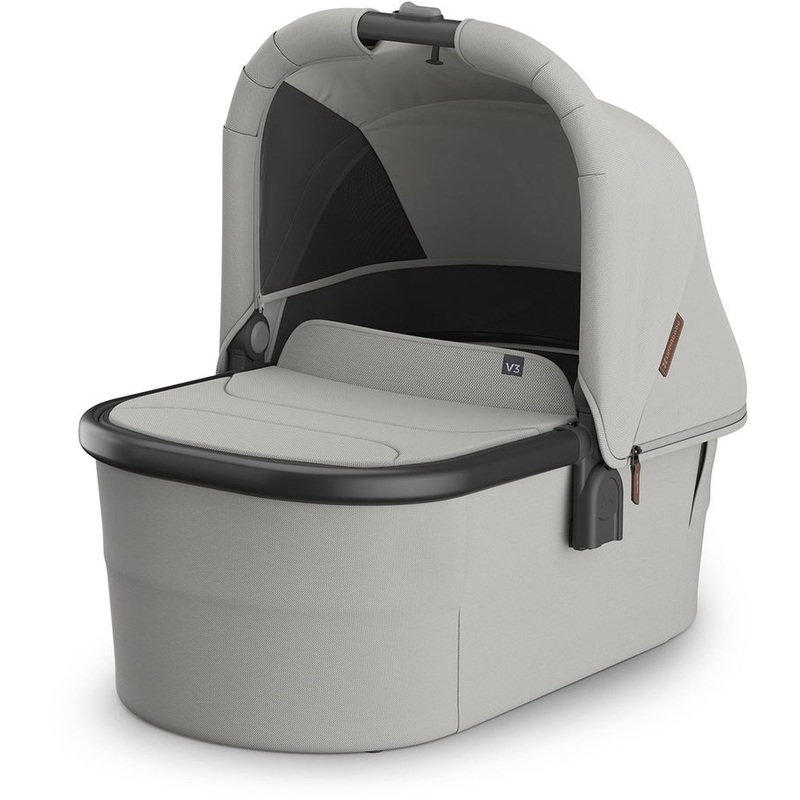 UPPAbaby Bassinet V3 – Savannah (Pearl Gray Jacquard / Carbon Frame)