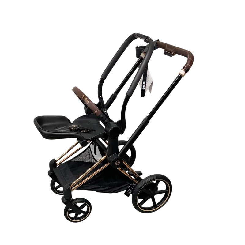 Cybex E-PRIAM Stroller Frame Only, 2024, Rosegold, with Battery