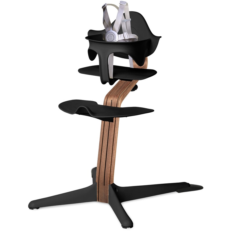 Nomi Highchair – Black/Walnut