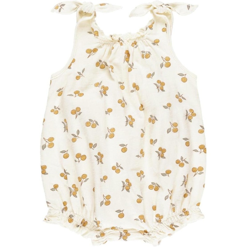 Rylee + Cru Shoulder Tie Bubble || Oranges