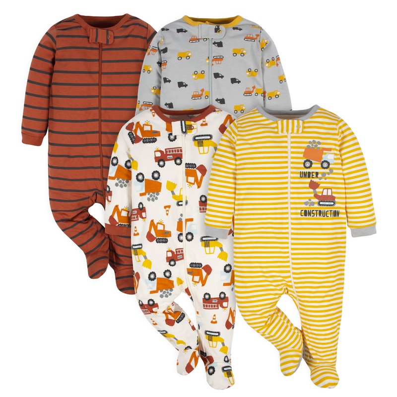 4-Pack Baby Boys Transportation Zone Sleep ‘N Plays