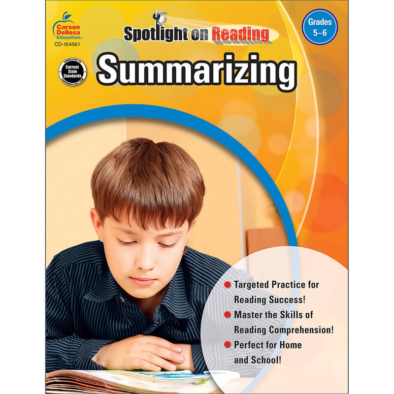 Summarizing Resource Book Grade 5-6 Paperback