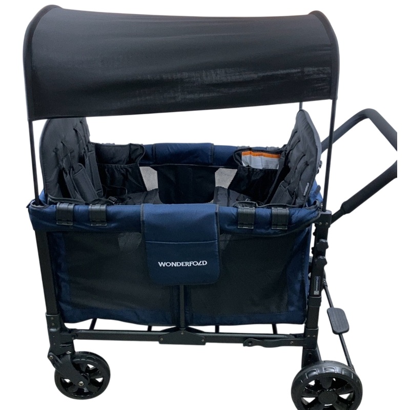Wonderfold W4 Multifunctional Quad Stroller Wagon , 2023, Noble Navy