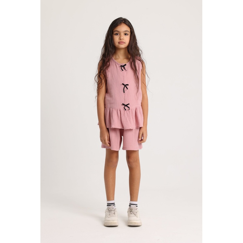 Girls Outfit Set  Dusty Pink (Sleeveless)