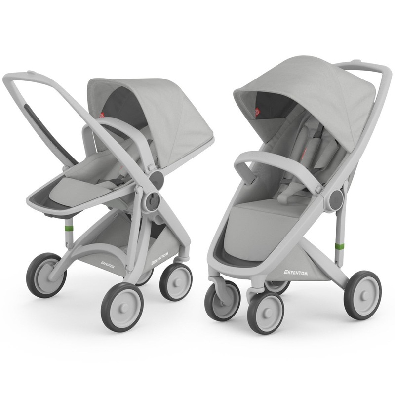 Greentom 2 in 1 Stroller – Grey/Grey