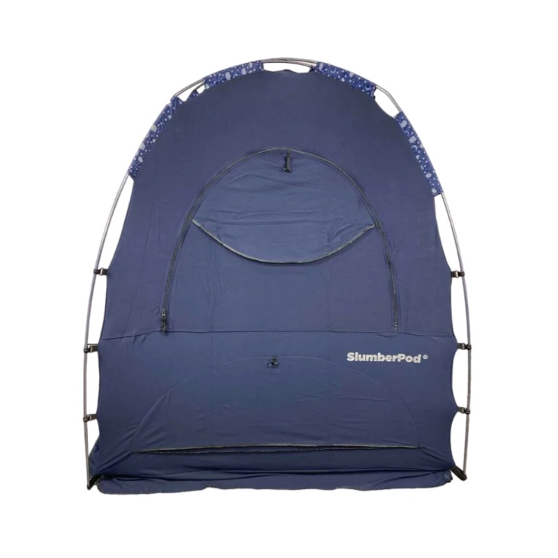SlumberPod 3.0 Sleep Canopy with Fan, Navy with Night Sky Accents