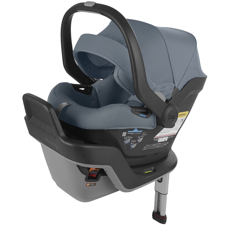 UPPAbaby OPEN BOX MESA MAX Infant Car Seat with Load Leg and Anti-Rebound Bar – Gregory (Blue Melange / Merino Wool)