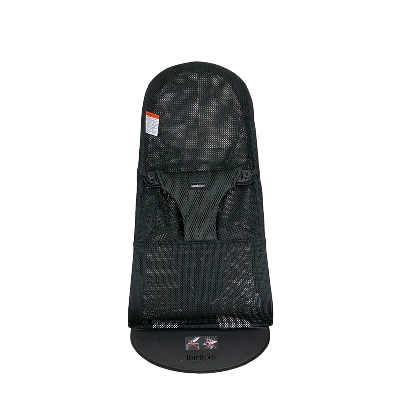 BabyBjorn Bouncer Bliss, Black Mesh, Black Frame