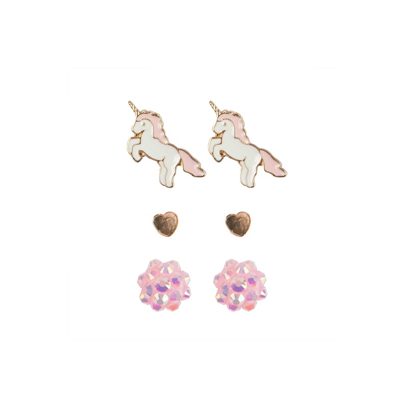 Great Pretenders Boutique Unicorn Studded Earrings Set
