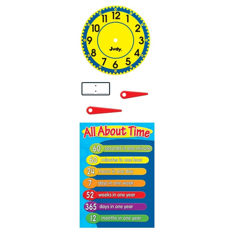 Judy Clock Bulletin Board Set Grade K-3