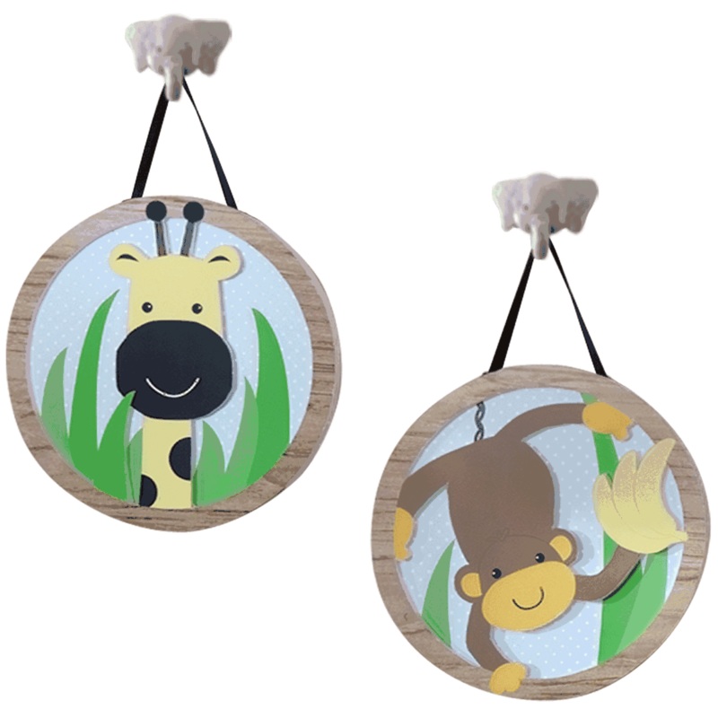 Lambs & Ivy Peek A Boo Jungle Wall Dcor – Set of 2
