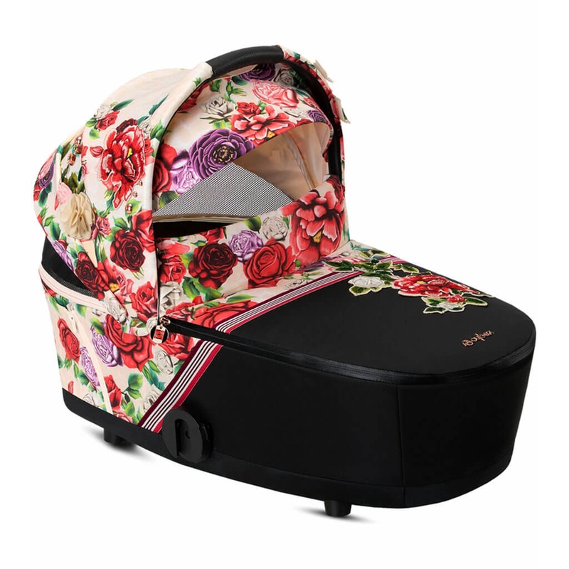 Mios Lux Carry Cot Spring Blossom Light