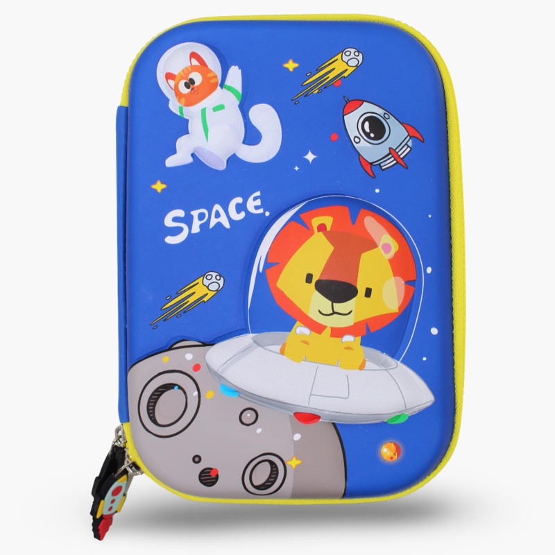 Space Themed Pencil Case  Blue