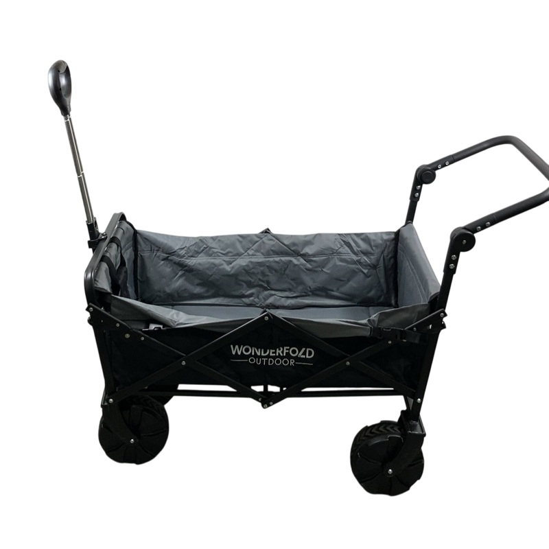 Wonderfold S2 Push and Pull Folding Wagon, Black/Gray, S Series