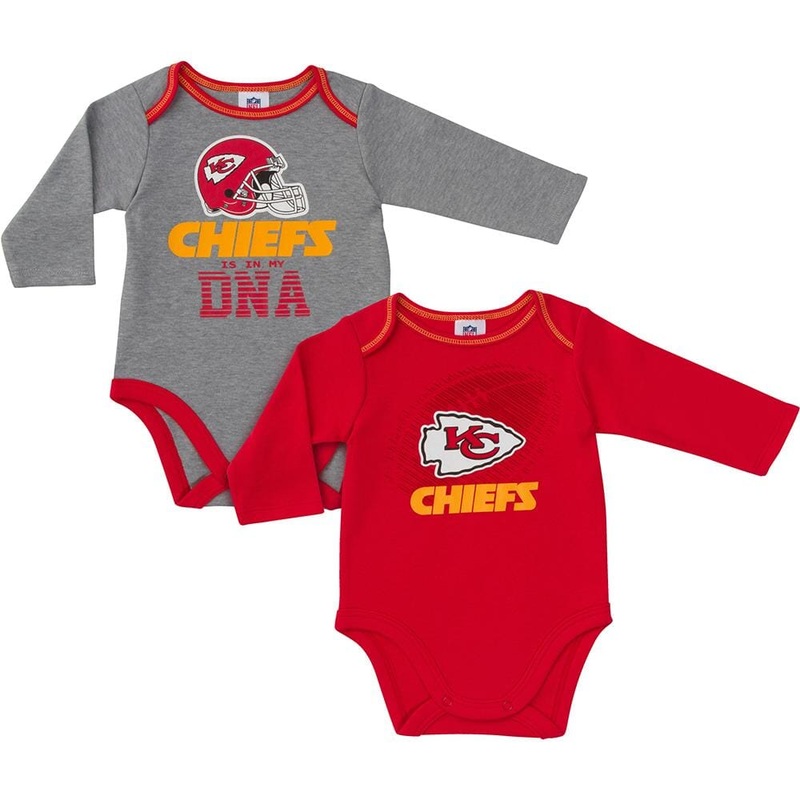Chiefs Baby Boys 2-Pack Long Sleeve Bodysuit