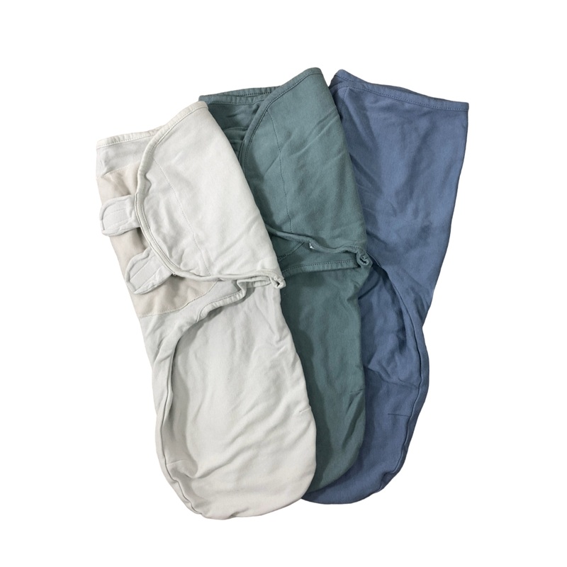 Comfy Cubs Swaddle 3 Pack, S/M 7-14 lbs, Stone, Nomadic Blue & Azul