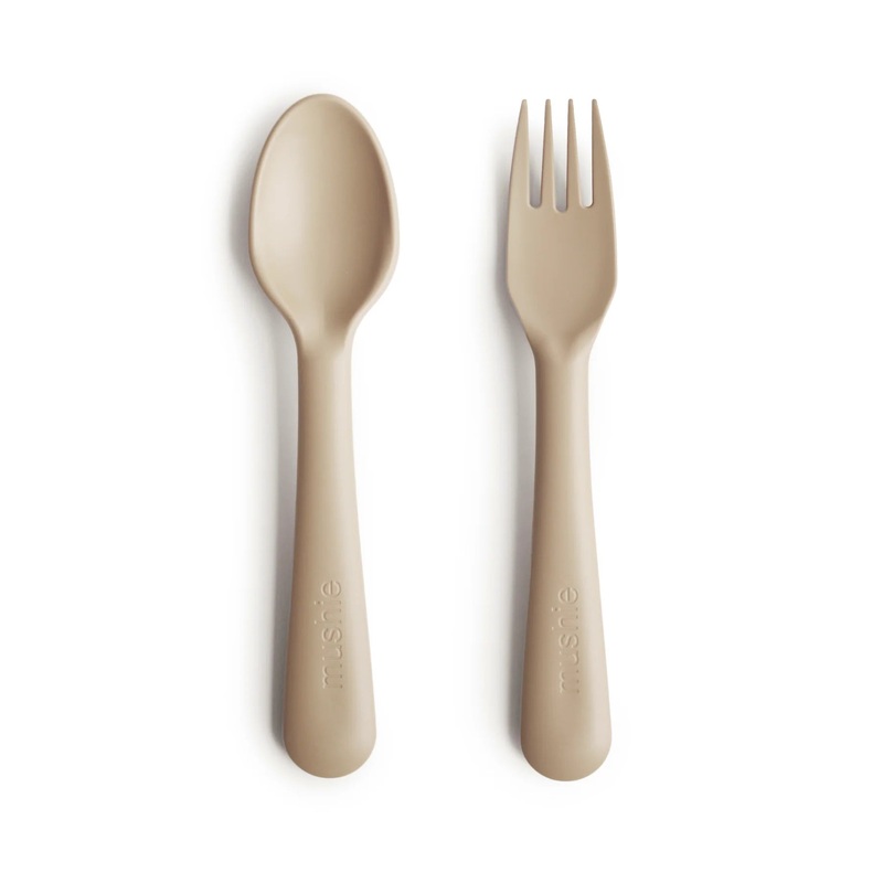 Dinnerware Fork and Spoon Set – Vanilla