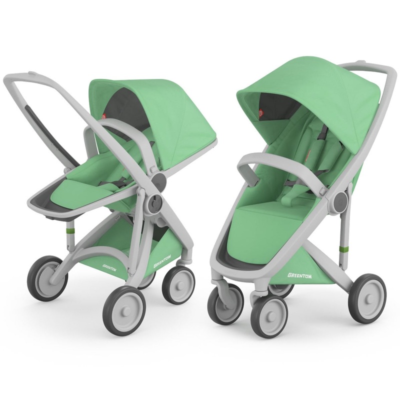 Greentom 2 in 1 Stroller – Grey/Mint