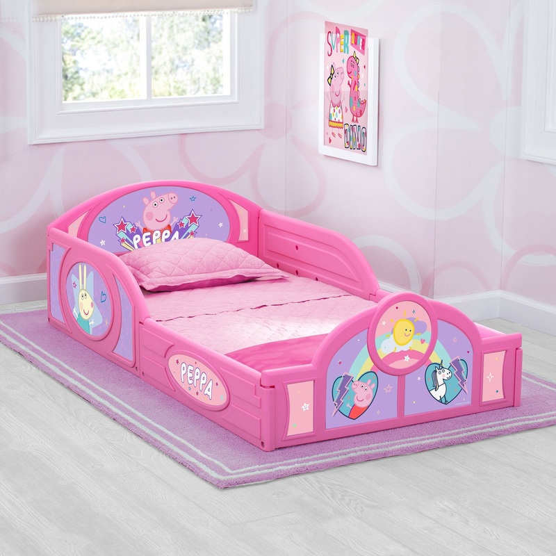 Peppa Pig Plastic Sleep and Play Toddler Bed