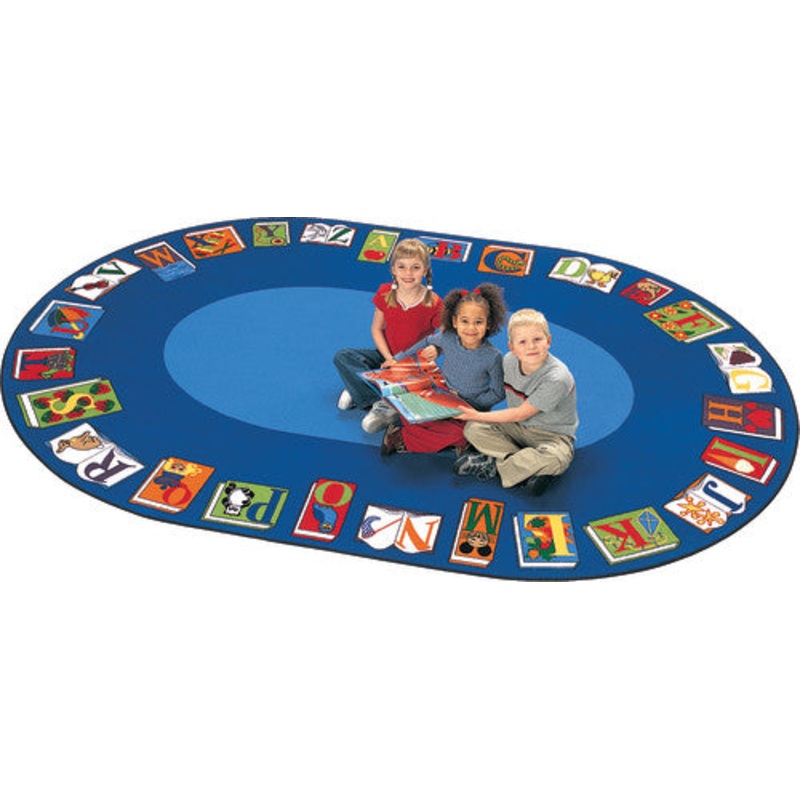 Reading by the Book Seating Rug, 8’3″ x 11’8″ Oval