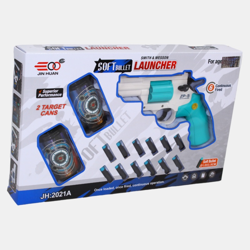 Soft Bullet Launcher (Aqua &White)