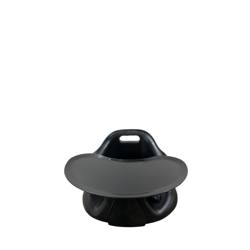 Upseat Baby Floor & Booster Seat with Tray, Midnight Black