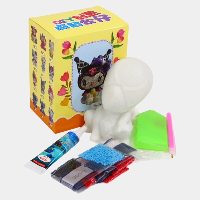 Vinyl Cartoon Diamond Painting Spider-Man Piggy Bank