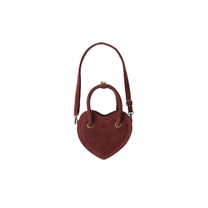 Rylee + Cru Heart Purse – Burgundy