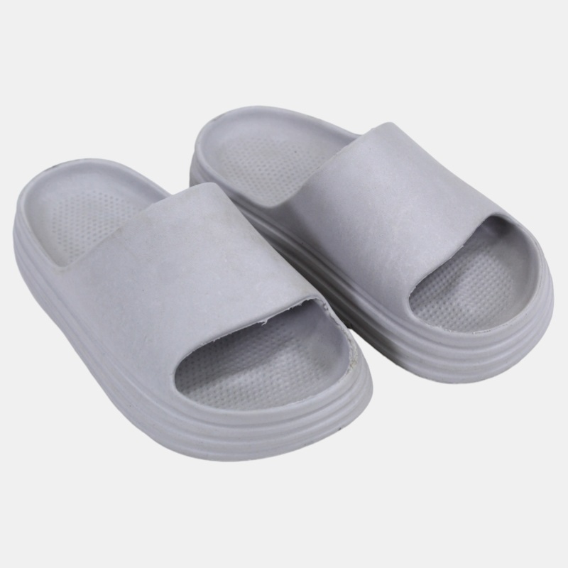 Unisex Rubber Slippers  Grey Waves Design