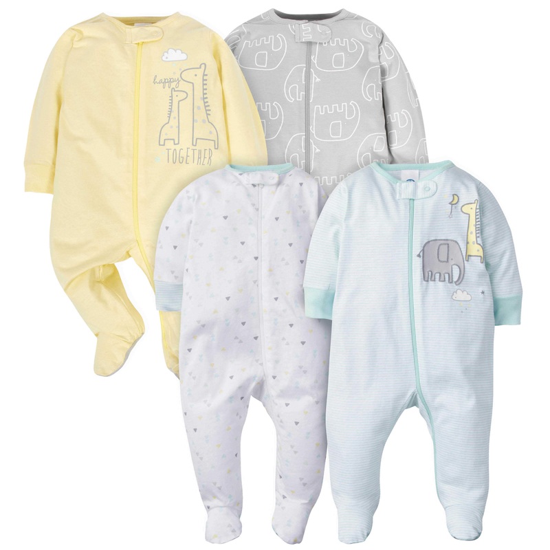 4-Pack Baby Neutral Animal Sleep ‘N Plays