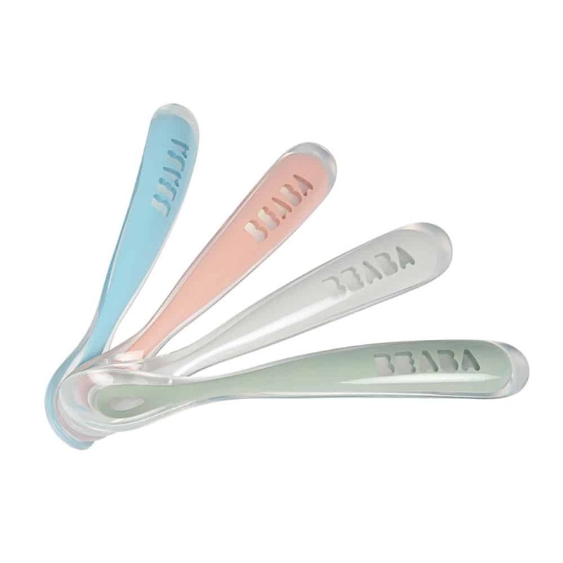 BEABA First Foods Silicone Spoons – Set of 4