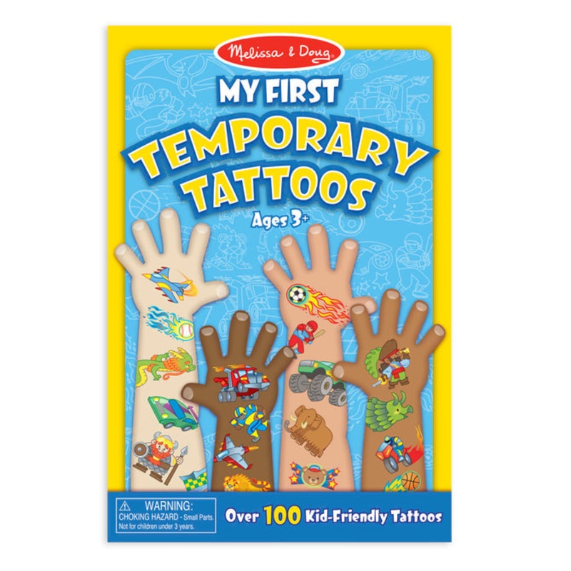 Melissa & Doug First Temporary Tattoos: 100+ Kid-Friendly Tattoos – Adventure, Creatures, Sports, and More