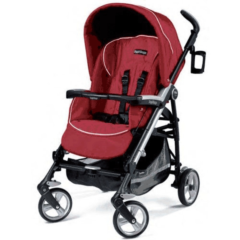 Peg Perego Pliko Four Stroller in Geranium