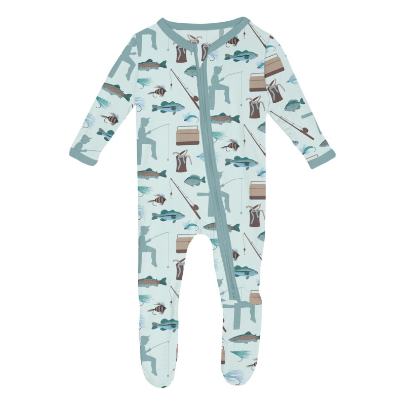 Print Footie with 2 Way Zipper – Fresh Air Fishing