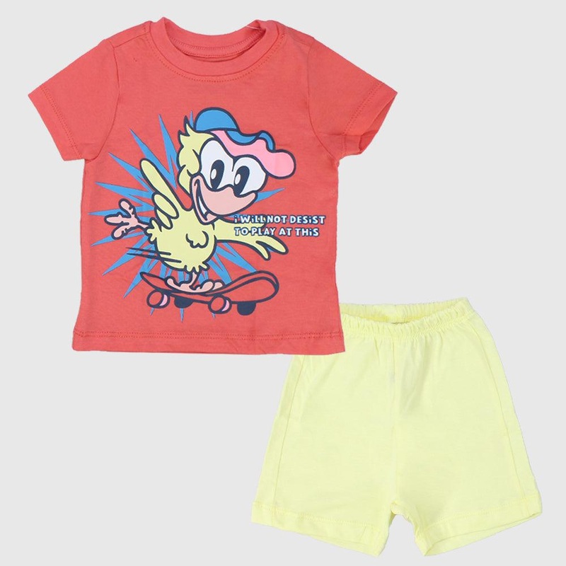Skating Duck Short-Sleeved Pajama