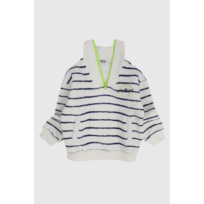 Unisex Striped Long-Sleeved Youth Sweatshirt