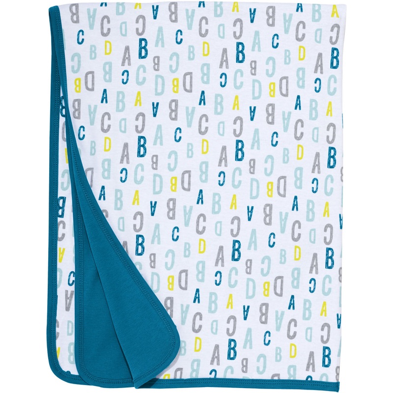 Skip Hop ABC-123 Reversible Welcome Blanket – Blue