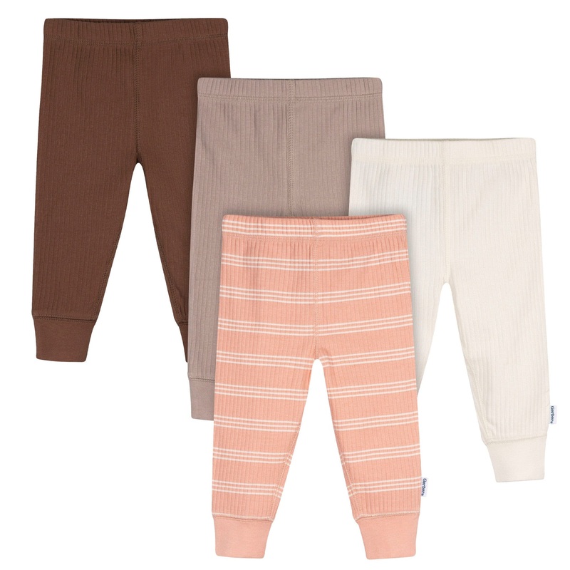 4-Pack Baby Girls Vanilla Active Pants