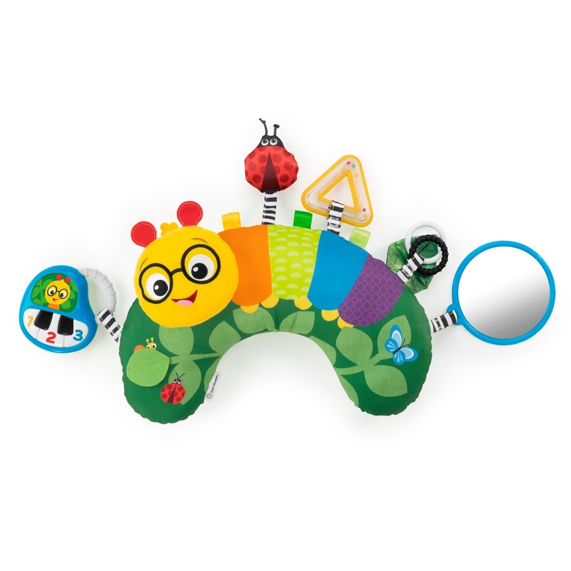 Baby Einstein Cal-a-Pillow Tummy Time Activity Pillow, Multisensory, Ages 0+ Months